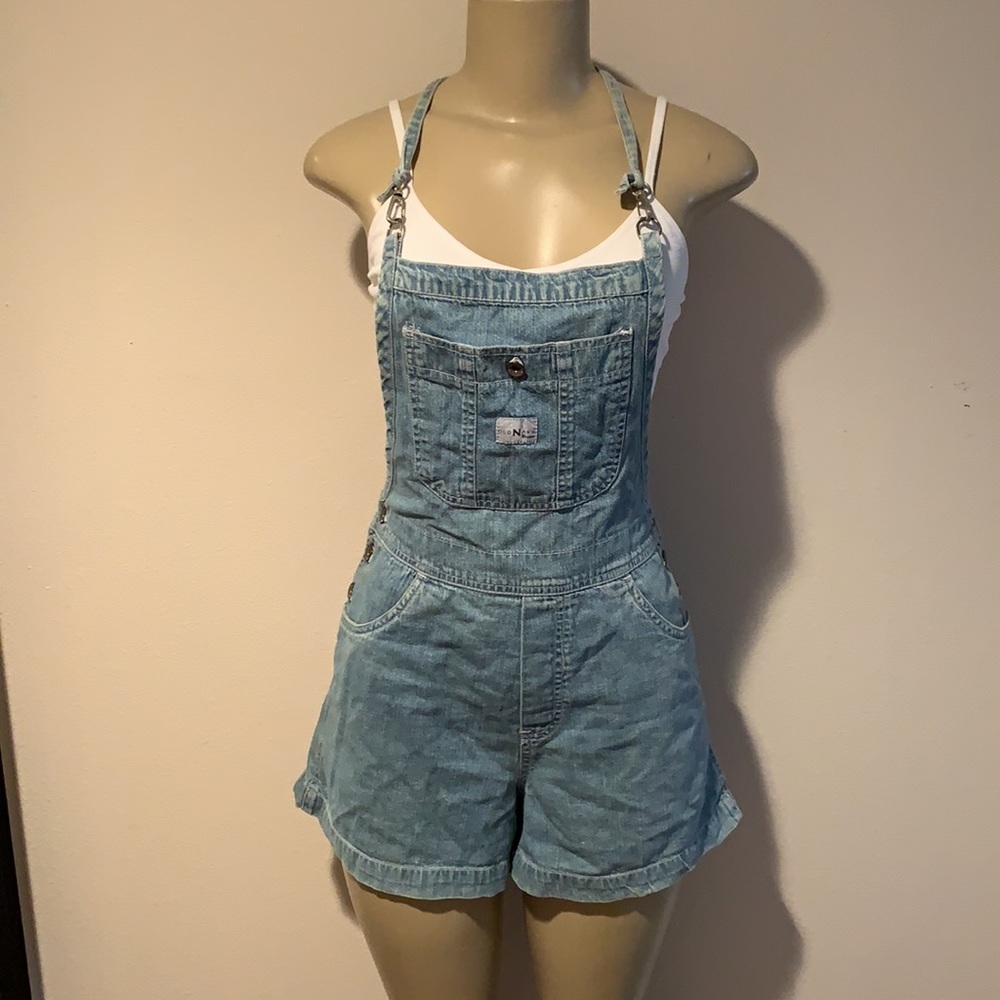 ❌SOLD❌VINTAGE💜Denim overalls - Picture 1 of 16